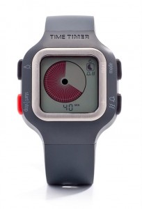 JAC5023 Time Timer horloge Plus  (volwassenmodel) - donkergrijs/wit